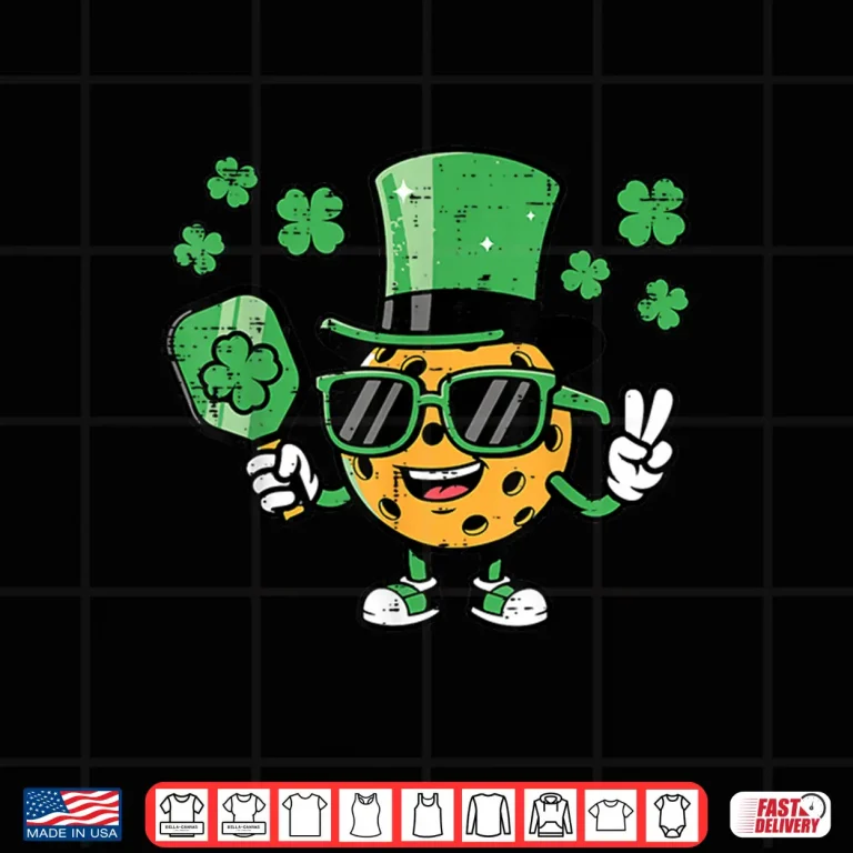 Design Saint Paddys Irish Pickleball St Patricks Day Graphic Shirt