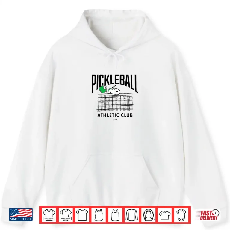 Hoodie Champion Pickleball Snoopy Professional Athletic Graphic Shirt
