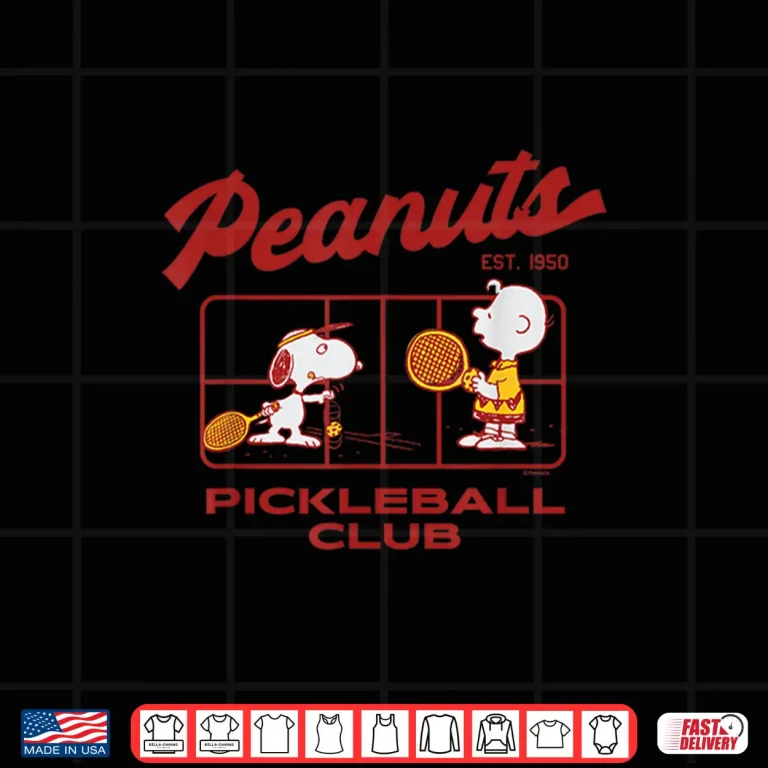 Design Athletic Club Pickleball Peanuts Professional Graphic Shirt