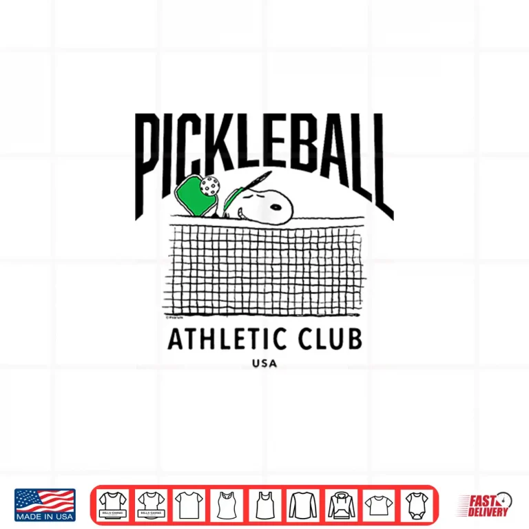 Design Champion Pickleball Snoopy Professional Athletic Graphic Shirt