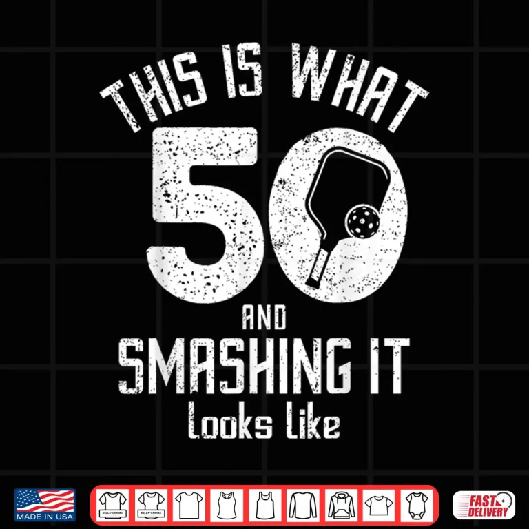 Design Fiftieth Birthday Pickleball Fifty Years Old Love Humor Funny Shirt