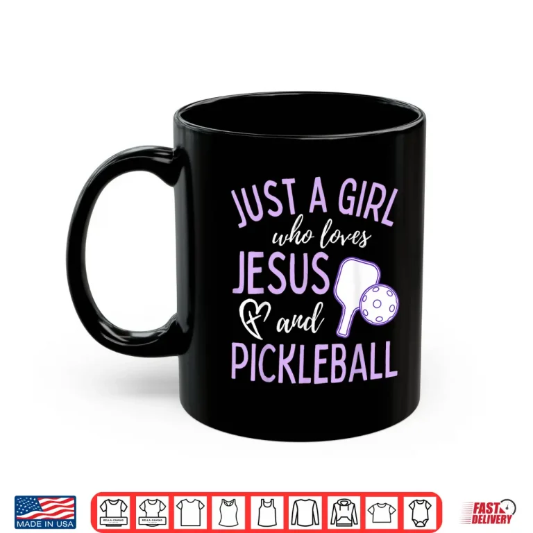 Mug Loves Jesus and Pickleball Christian Cute Professional Shirt