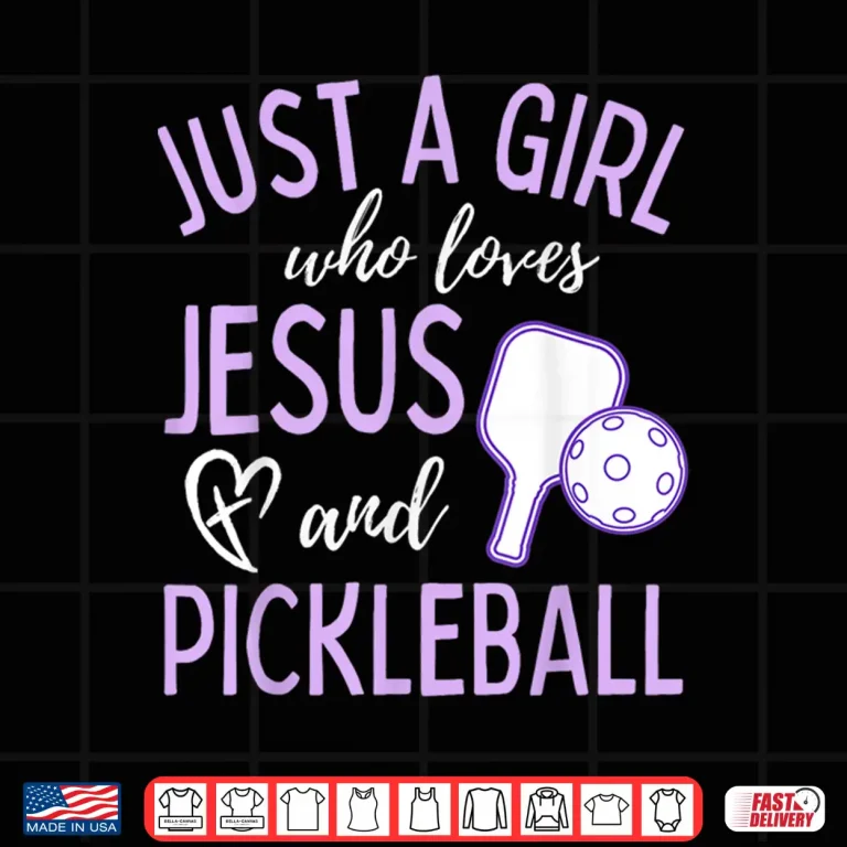 Design Loves Jesus and Pickleball Christian Cute Professional Shirt