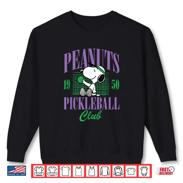 Sweatshirt Peanuts Pickleball Professional Athletic Graphic Shirt