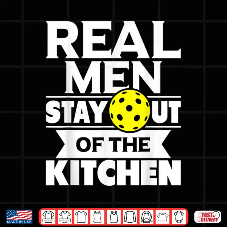 Design Real People Stay Out Of The Kitchen Pickleball Paddleball Vintage Shirt