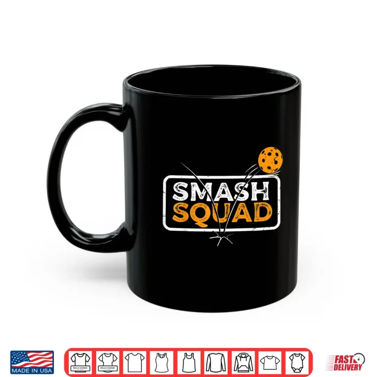 Mug Smash Squad Pickleball Player Professional Team Graphic Shirt