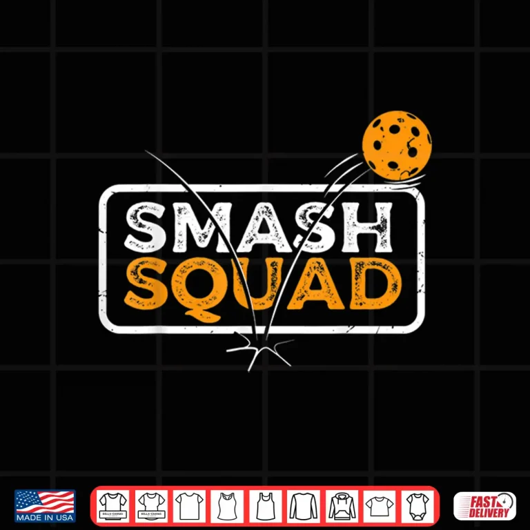 Design Smash Squad Pickleball Player Professional Team Graphic Shirt