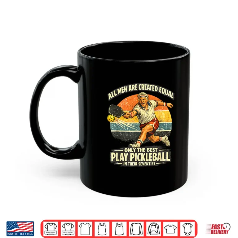 Mug Seventieth Birthday Pickleball Player Seventy Years Old Shirt
