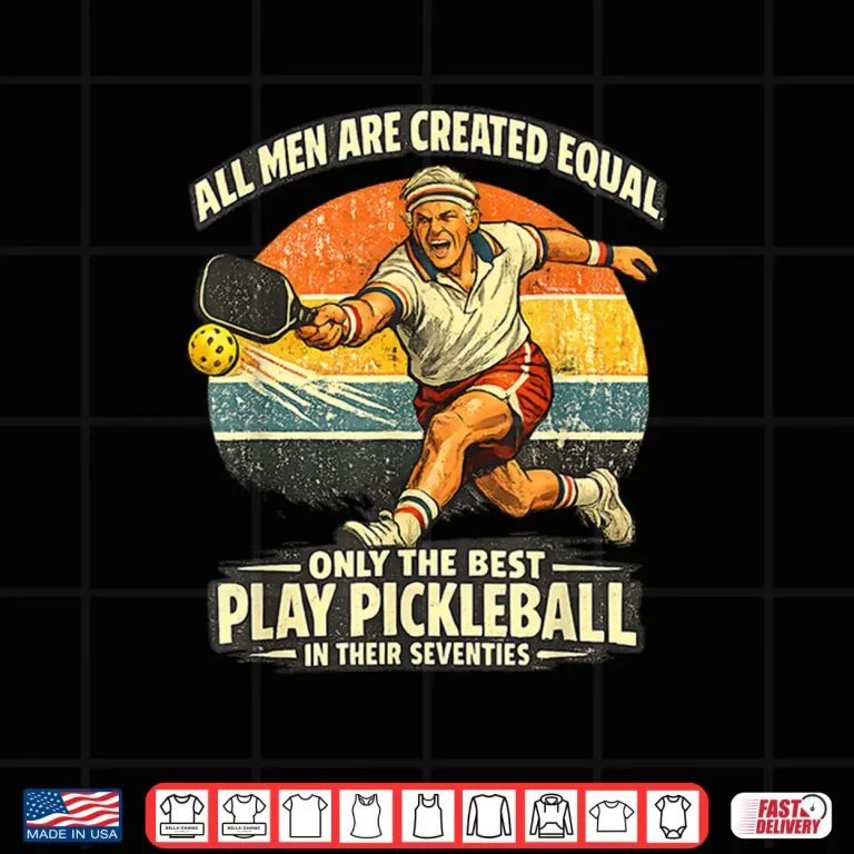 Design Seventieth Birthday Pickleball Player Seventy Years Old Shirt