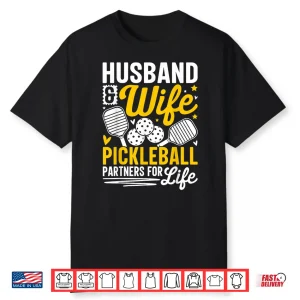 Couple Relationship Pickleball Husband Wife Valentines Day Identity Shirt