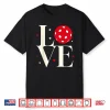 Cute Red Heart Pickleball Valentines Day Professional Graphic Shirt