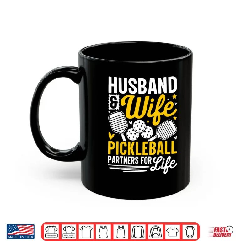 Mug Couple Relationship Pickleball Husband Wife Valentines Day Identity Shirt