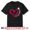 Heart Design Pickleball Valentines Day Lover Graphic Shirt