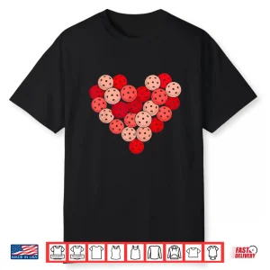 Heart Love Player Pickleball Valentines Day Professional Graphic Shirt