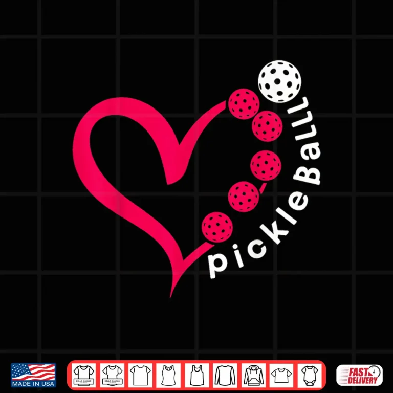 Design Heart Design Pickleball Valentines Day Lover Graphic Shirt