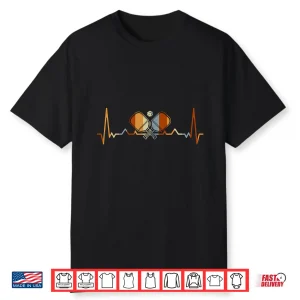 Heartbeat Retro Colors Pickleball Professional Aesthetic Graphic Shirt