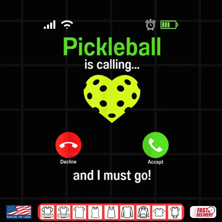 Design Is Calling Team Gear Pickleball Player Professional Humor Funny Shirt