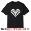 Love Heart Shape Pickleball Valentine Professional Graphic Funny Shirt