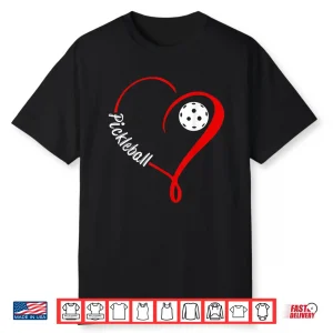 Minimalist Love Pickleball Aesthetic Professional Graphic Shirt