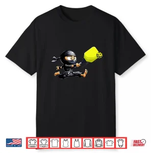 Ninja Design Pickleball Player Professional Graphic Shirt