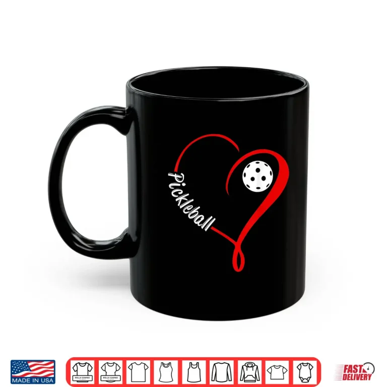 Mug Minimalist Love Pickleball Aesthetic Professional Graphic Shirt