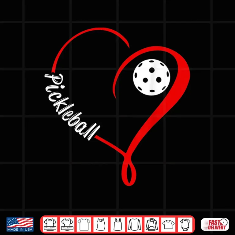 Design Minimalist Love Pickleball Aesthetic Professional Graphic Shirt
