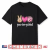 Peace Love Leopard Print Pickleball Cute Lover Aesthetic Shirt