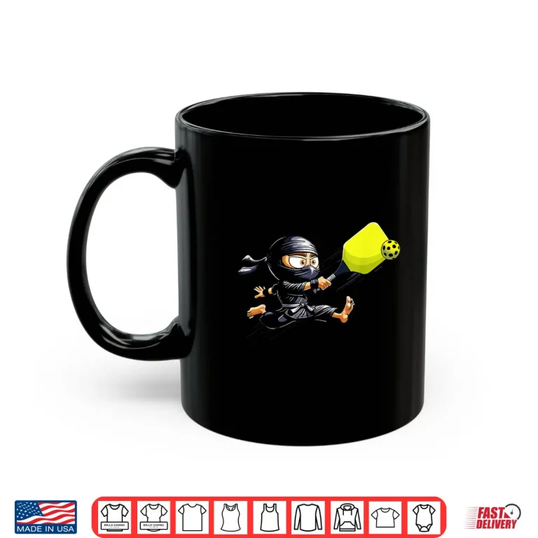 Mug Ninja Design Pickleball Player Professional Graphic Shirt