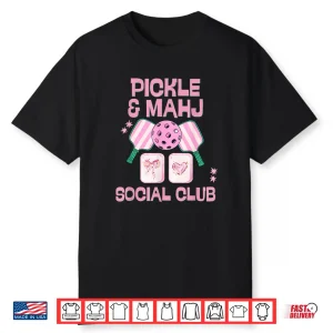 Pickle And Mahj Social Club Pickleball Mahjong Professional Graphic Shirt