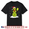 Santa Hat Snowman Xmas Pickleball Lover Christmas Humor Funny Shirt