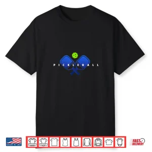 Stylized Paddles And Ball Pickleball Cool Professional Graphic Shirt