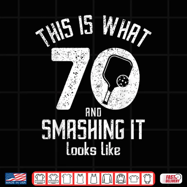 Design Seventieth Birthday Pickleball Seventy Years Old Love Humor Funny Shirt
