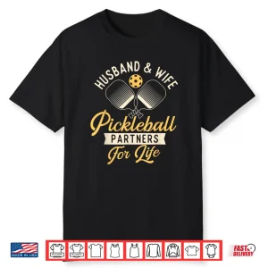 Couple Relationship Pickleball Husband Wife Identity Graphic Shirt