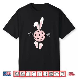 Easter Bunny Ears Pickleball Lover Holiday Aesthetic Graphic Shirt