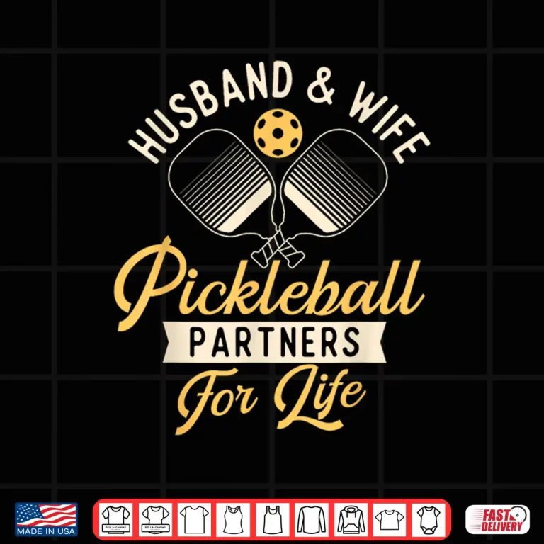 Design Couple Relationship Pickleball Husband Wife Identity Graphic Shirt