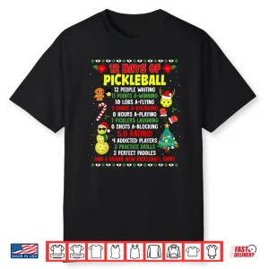 Holiday Season Pickleball Christmas Players Professional Graphic Shirt