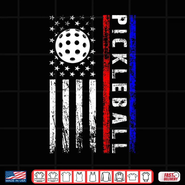 Design Fourth Of July American Flag Pickleball USA Patriotic Graphic Shirt