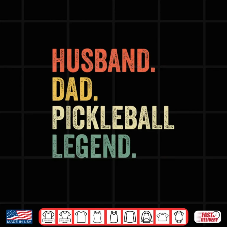 Design Husband Parent Legend Pickleball Professional Vintage Humor Shirt