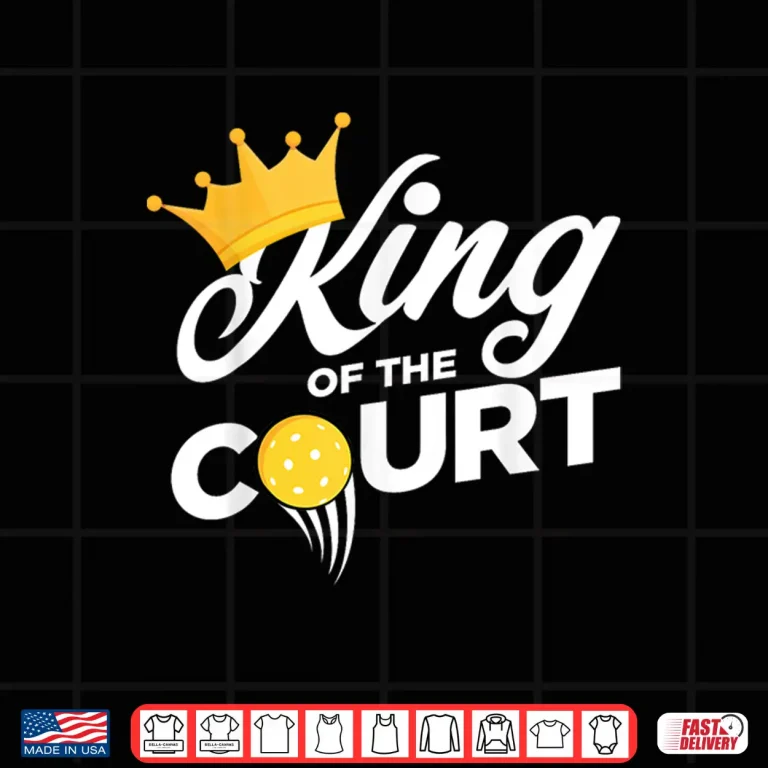Design King Of The Court Pickleball Tournament Professional Graphic Shirt