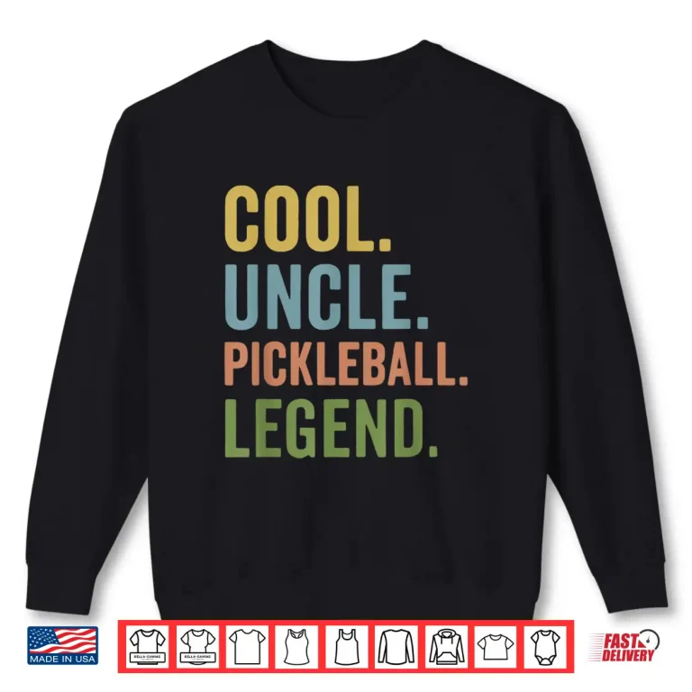 Sweatshirt Legend Design Pickleball Relative Professional Graphic Shirt