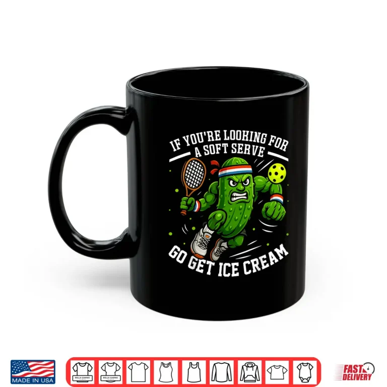 Mug Pickle Playing Pun Pickleball Cool Players Humor Funny Shirt