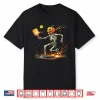 Pumpkin Head Skeleton Pickleball Halloween Spooky Sports Shirt