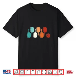 Retro Paddle Sport Pickleball Professional Lover Vintage Shirt
