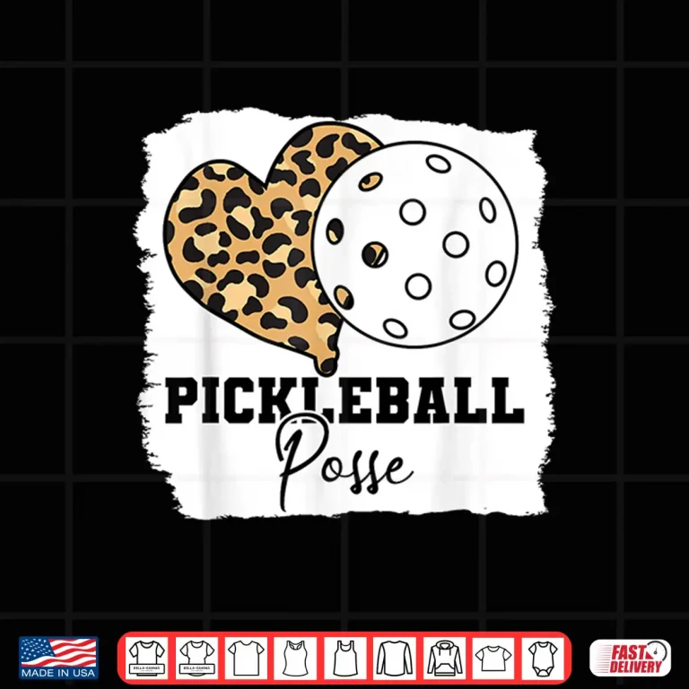 Design Posse Leopard Style Pickleball Professional Humor Funny Shirt