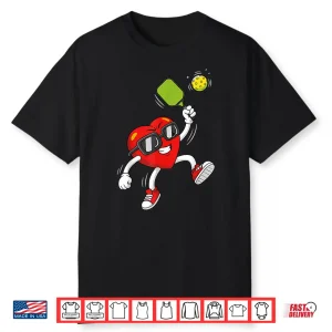 Valentine Cute Love Pickleball Heart Professional Graphic Shirt