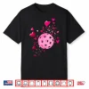 Valentine Heart Love Pickleball Player Professional Graphic Shirt