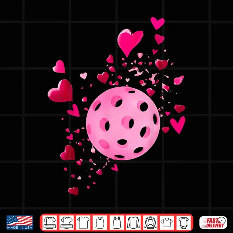 Design Valentine Heart Love Pickleball Player Professional Graphic Shirt