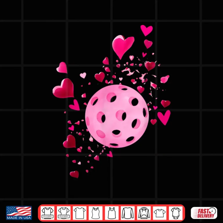 Design Valentine Heart Pickleball Player Professional Graphic Shirt