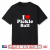 I Love Heart Pickleball Professional Aesthetic Graphic Shirt