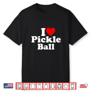 I Love Heart Pickleball Professional Aesthetic Graphic Shirt